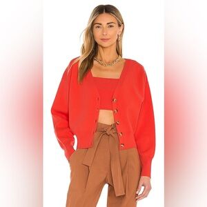 A.L.C. Peters II Cardigan in Persimmon